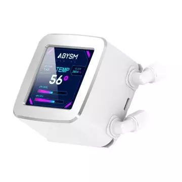 &divide; Sistema de refrigeracion liquida abysm ab336012 oceanic lcd 360 white argb