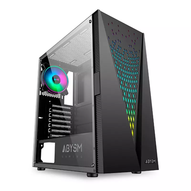 &divide; Caja atx abysm danube kolpa black 2x3.5" 2x2.5" gpu max 345mm