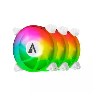 &divide; Kit 3xventilador interno abysm arclight argb white 120mm mando a distancia y controlador