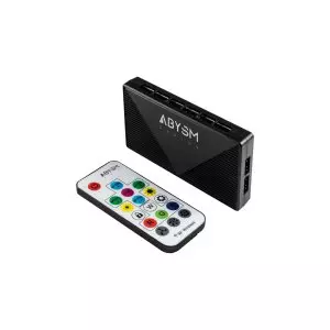 &divide; Kit 3xventilador interno abysm arclight argb white 120mm mando a distancia y controlador