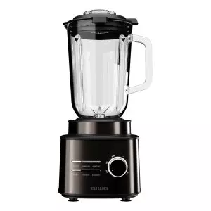 &divide; Batidora de vaso profesional aiwa saberu atb-2500 2500w 6 programas jarra cristal 1.5l color negro