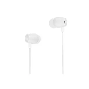 &divide; Auricular intrauditivo jack 3.5mm aiwa estm-20 neodimio aluminio mic 1.2m blanco