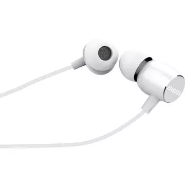 &divide; Auricular intrauditivo aiwa estm-30wt white 3,5mm dreiver neodimio 10mm dinamico micro incorporado