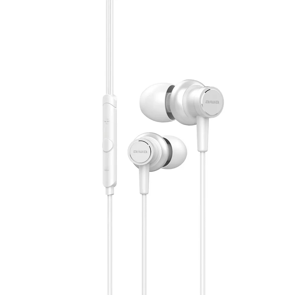 &divide; Auricular intrauditivo aiwa estm-500wt white diamond carcasa de alumino driver 10mm con iman n40 y d
