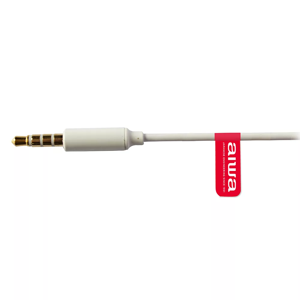 &divide; Auricular intrauditivo aiwa estm-500wt white diamond carcasa de alumino driver 10mm con iman n40 y d