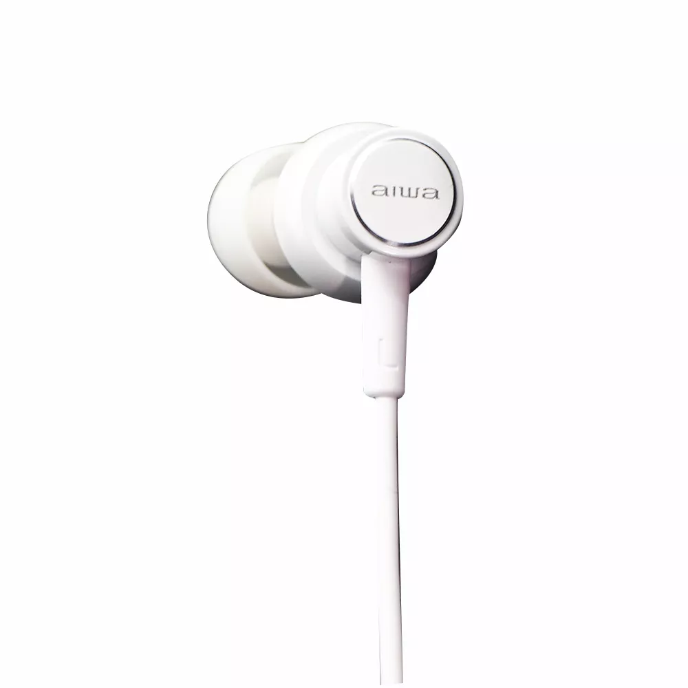 &divide; Auricular intrauditivo aiwa estm-500wt white diamond carcasa de alumino driver 10mm con iman n40 y d