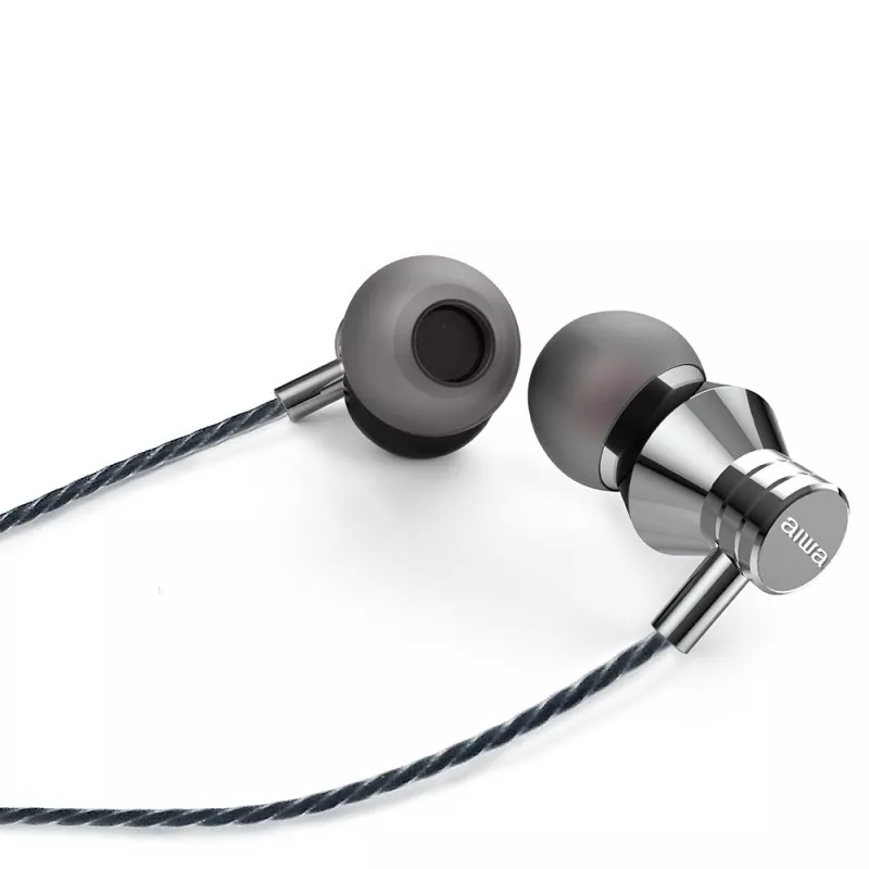 &divide; Auricular intrauditivo aiwa estm-50slsilver 3.5mm driver neodimio 10mm dinamico micro controlador re