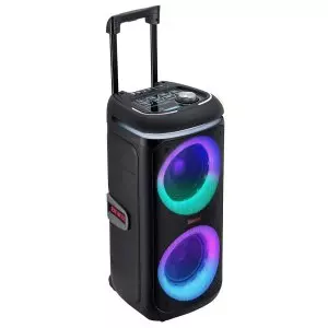 &divide; Altavoz bluetooth trolley aiwa kbtus-480 bt 5.2 40w rms bateria tws fm usb tf mic rgb negro