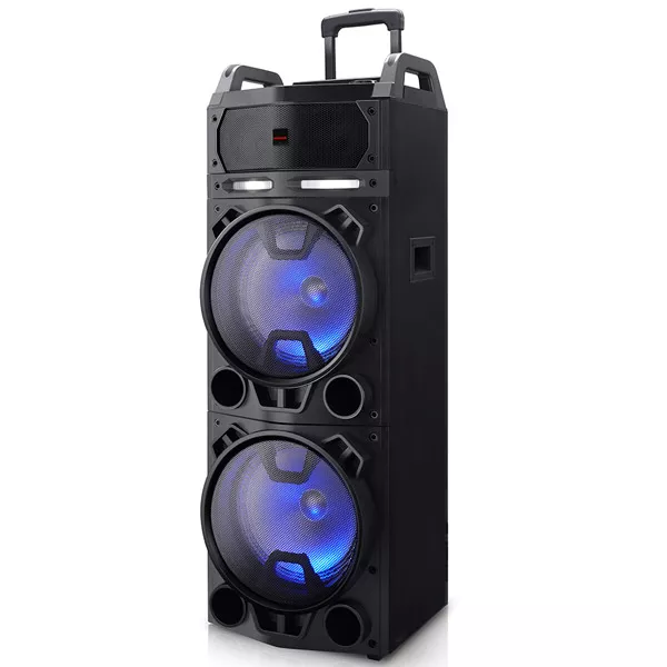 &divide; Altavoz bluetooth trolley aiwa kbtus-900 bluetooth 4.2 salida 100w rms bateria 7000mah radio fm 2 mi
