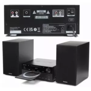&divide; Micro cadena aiwa msbtu-550 50w rms cd radio aux usb color negro