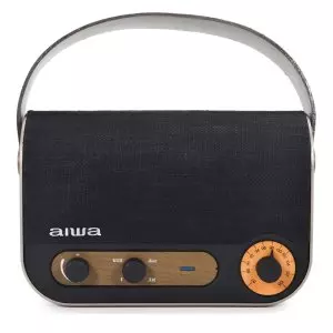 &divide; Altavoz bluetooth portable aiwa rbtu-600 bt 5.0 aux usb 10w rms microfono bateria 6 horas  estilo vi