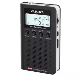 &divide; Radio digital portatil aiwa rsd-45bk pantalla lcd altavoz auriculares