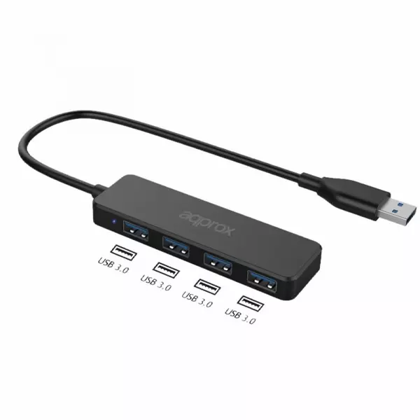&divide; Hub usb 3.0 adaptador 4 puertos usb approx appc49 4xusb 3.0