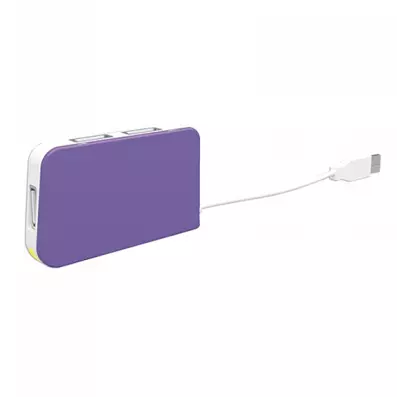 &divide; Hub usb 2.0 approx appht4p a 4xusb-a 2.0 color morado
