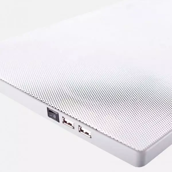&divide; Base de refrigeracion para portatiles approx hasta 15.4" 2 ventiladores y 3 leds color blanco - ofer