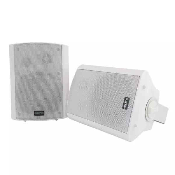 &divide; Altavoces 2.0 autoamplificados approx color blanco 30w 5,25" input 2xrca 1xjack 1x5 pin bt