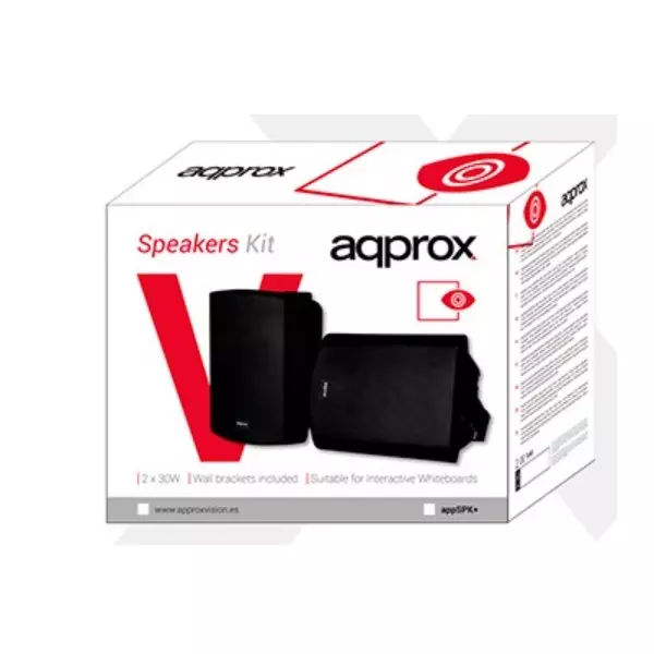 &divide; Altavoces 2.0 autoamplificados approx color negro 30w 5,25" input 2xrca 1xjack 1x5 pin bt