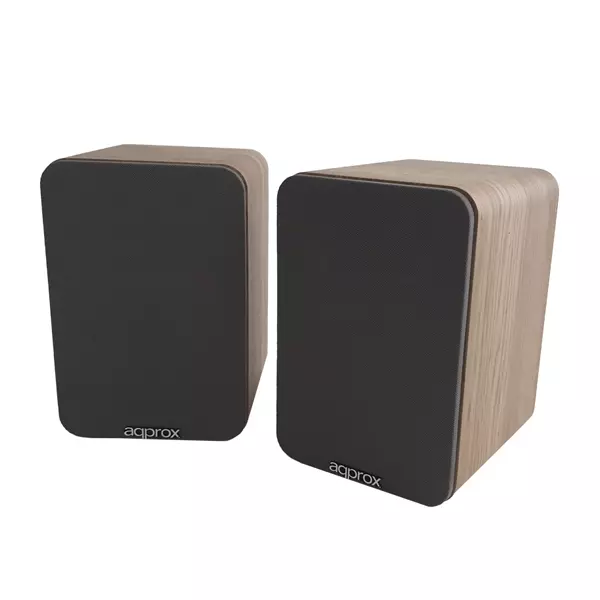 &divide; Altavoces 2.0 bluetooth autoamplificados approx appspk02wd 30w por canal bt5.0 rca optical coaxial u