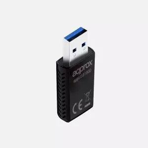 &divide; Usb wifi 6 approx appusb1800 1800 mbps 1201mbps en 5 ghz  negro