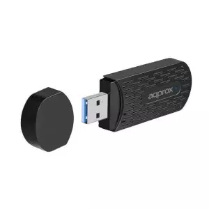 &divide; Usb wifi 6 approx appusb1800v2 1800 mbps 1201mbps en 5 ghz negro