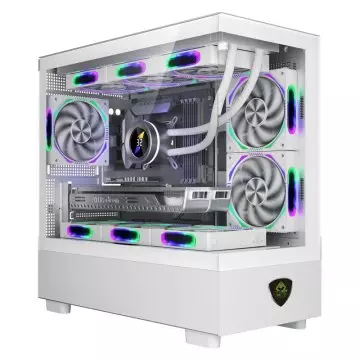 &divide; Caja microatx keep out xc-301w glass 1x3.5? 1x2.5? 1xusb2.0 1xusb3.0 gpu max 420mm cristal templado