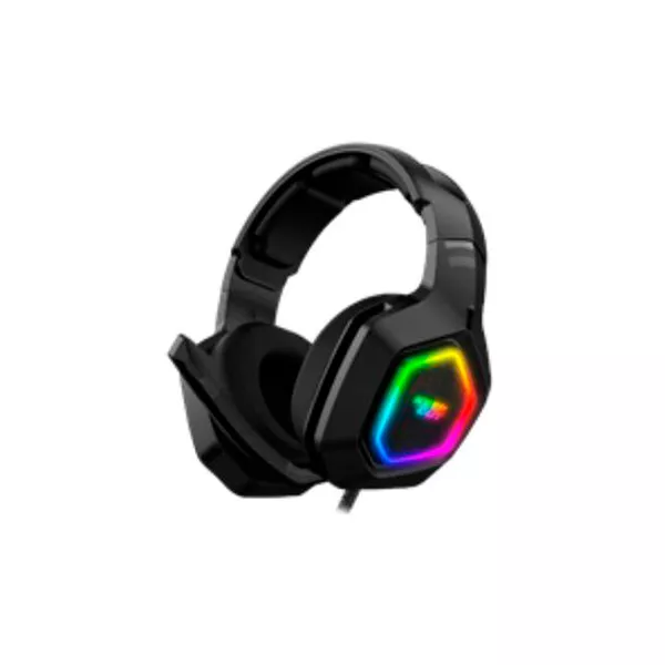 &divide; Headset usb keepout hx901 7.1 mic control volumen 2m rgb negro