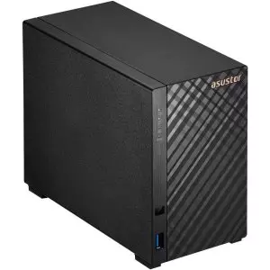 &divide; Servidor nas asustor drivestor 2 gen2 as1202t 2 bahias quard-core 1.7ghz 2.5gbe  1gb ddr4 3xusb 3,0