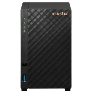 &divide; Servidor nas asustor drivestor 2 gen2 as1202t 2 bahias quard-core 1.7ghz 2.5gbe  1gb ddr4 3xusb 3,0