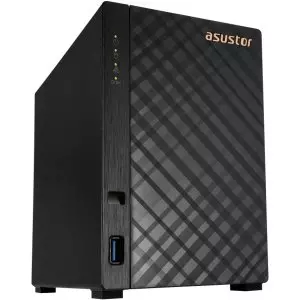 &divide; Servidor nas asustor drivestor 2 gen2 as1202t 2 bahias quard-core 1.7ghz 2.5gbe  1gb ddr4 3xusb 3,0
