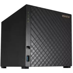 &divide; Servidor nas asustor drivestor 2 gen2 as1204t 4 bahias quard-core 1.7ghz 2.5gbe  1gb ddr4 3xusb 3,0