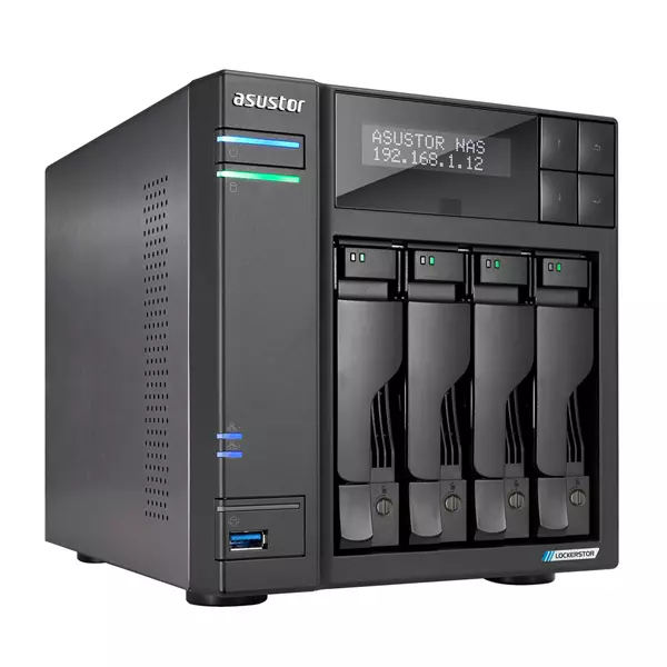 &divide; Servidor nas asustor lockerstor as6704t 4 bahias 3.5" 4 x m.2 nvme celeron n5105 quad jasper lake 2.