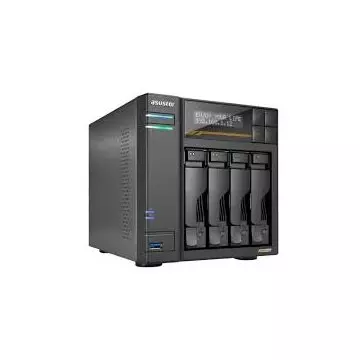 &divide; Servidor nas asustor lockerstor 4 as6804t 4 bahias amd ryzen quad core 2.3ghz 16gb usb4 dual10gbe