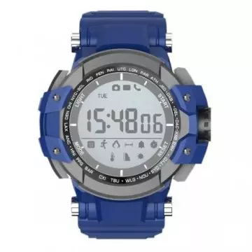 &divide; Reloj inteligente deportivo billow xs15bl anti-shock ip68 bt 4.0 g-sensor pila interna 12 meses azu