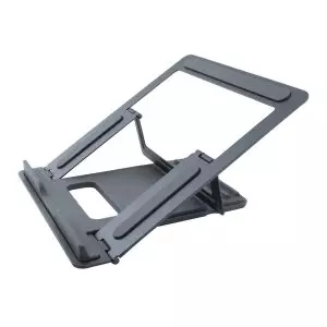 &divide; Soporte de portatil coolbox atril hasta 17" 10kg 4 posiciones gris espacial
