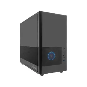 &divide; Caja micro atx coolbox mp2 frontal rejilla disipador max 160mm gpu max 350mm negro