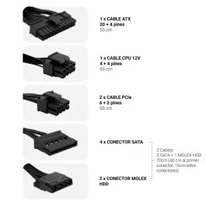 &divide; Fuente alimentacion coolbox powerline3 coo-fapw3-550 550w eficiencia 85%