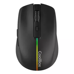 &divide; Mouse coolbox gaming wireless w01 1600dpi ajustables 6 botonoes bateria 500mah color negro