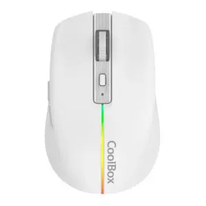 &divide; Mouse coolbox gaming wireless w01 1600dpi ajustables 6 botonoes bateria 500mah color blanco