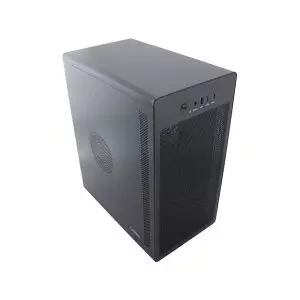 &divide; Caja micro atx coolbox m100 frontal rejilla disipador max 160mm gpu max 300mm negro