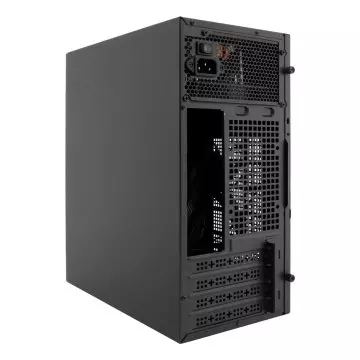 &divide; Caja microatx coolbox m440 gpu 250mm 1x3.5 1x2.5 fuente 500w color negro
