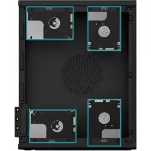 &divide; Caja microatx slim coolbox pct100-0 usb-c 3.2 gen1 full metal sin fuente+ 1vent 90mm