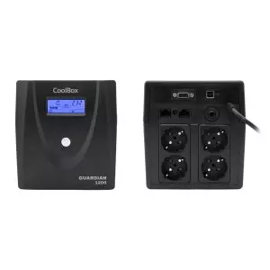 &divide; Sai coolbox guardian 3 1200va con lcd 720w 4xschuko color negro