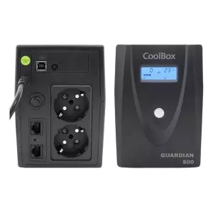 &divide; Sai coolbox guardian 3 800va con lcd 480w 2xschuko color negro