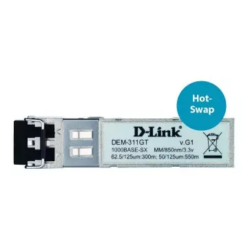 &divide; Transceiver d-link dem-311gt giga multimodo lc 3,3v hasta 550m