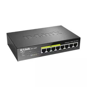 &divide; Switch no gestionable d-link dgs-1008p 8p 4x1gb 4x1gb poe+ 60w metalico negro