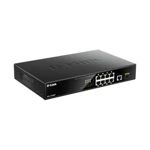 &divide; Switch no gestionable d-link dgs-1010mp 8p giga poe (125w) + 1p giga +1p sfp