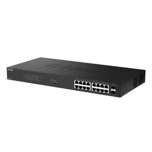 &divide; Switch no gestionable d-link dgs-1018p/e 16p giga poe+(240w)+2p sfp