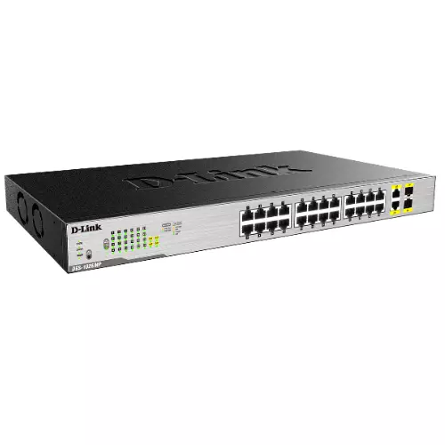 &divide; Switch no gestionable d-link dgs-1026mp 24p giga poe (370w) + 2p giga combo