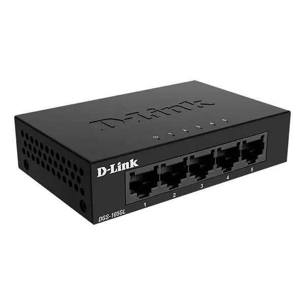 &divide; Switch no gestionable d-link dgs-105gl 5p giga carcasa metalica sobremesa no rack