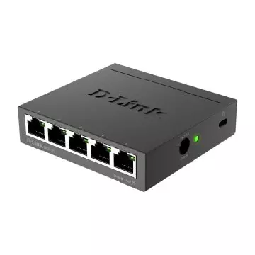 &divide; Switch no gestionable d-link dgs-105 5p giga carcasa metal igmp snooping (iptv) sobremesa no rack
